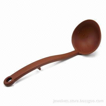 Nylon ladle, covered with silicone, with volume measurement, food grade safe